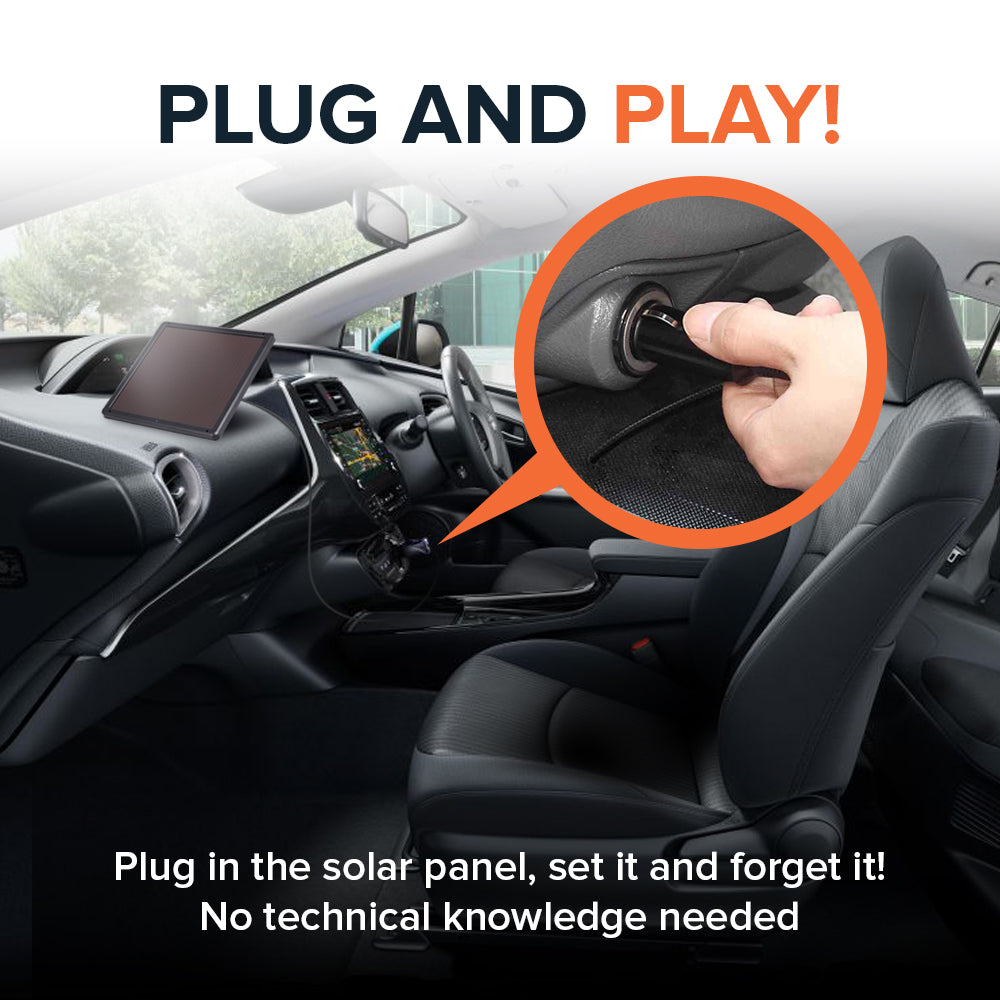 SOLVAO 7.5W Solar Trickle Charger & Battery Maintainer