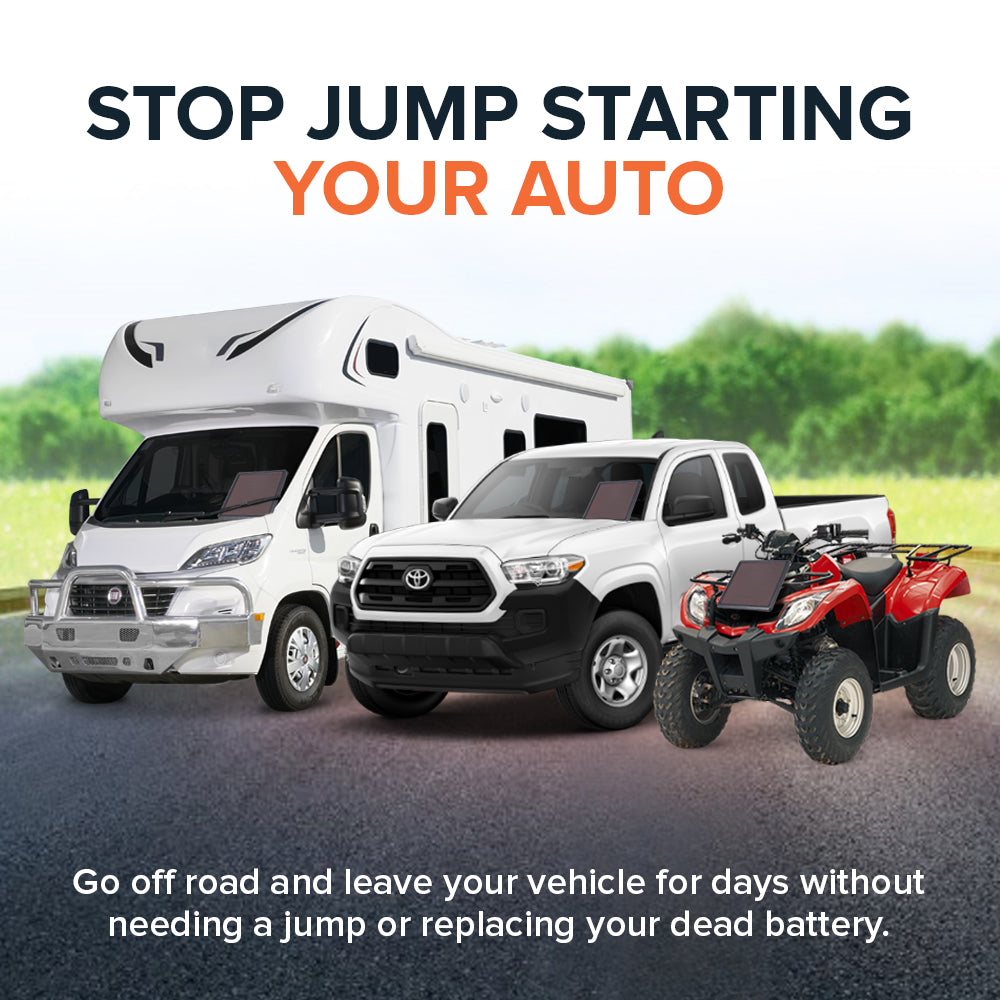 SOLVAO 7.5W Solar Trickle Charger & Battery Maintainer