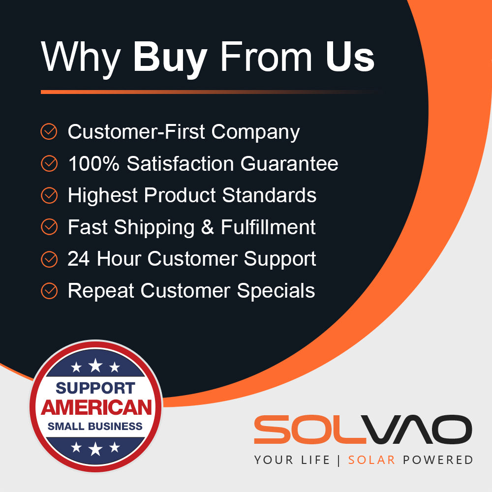 SOLVAO 7.5W Solar Trickle Charger & Battery Maintainer