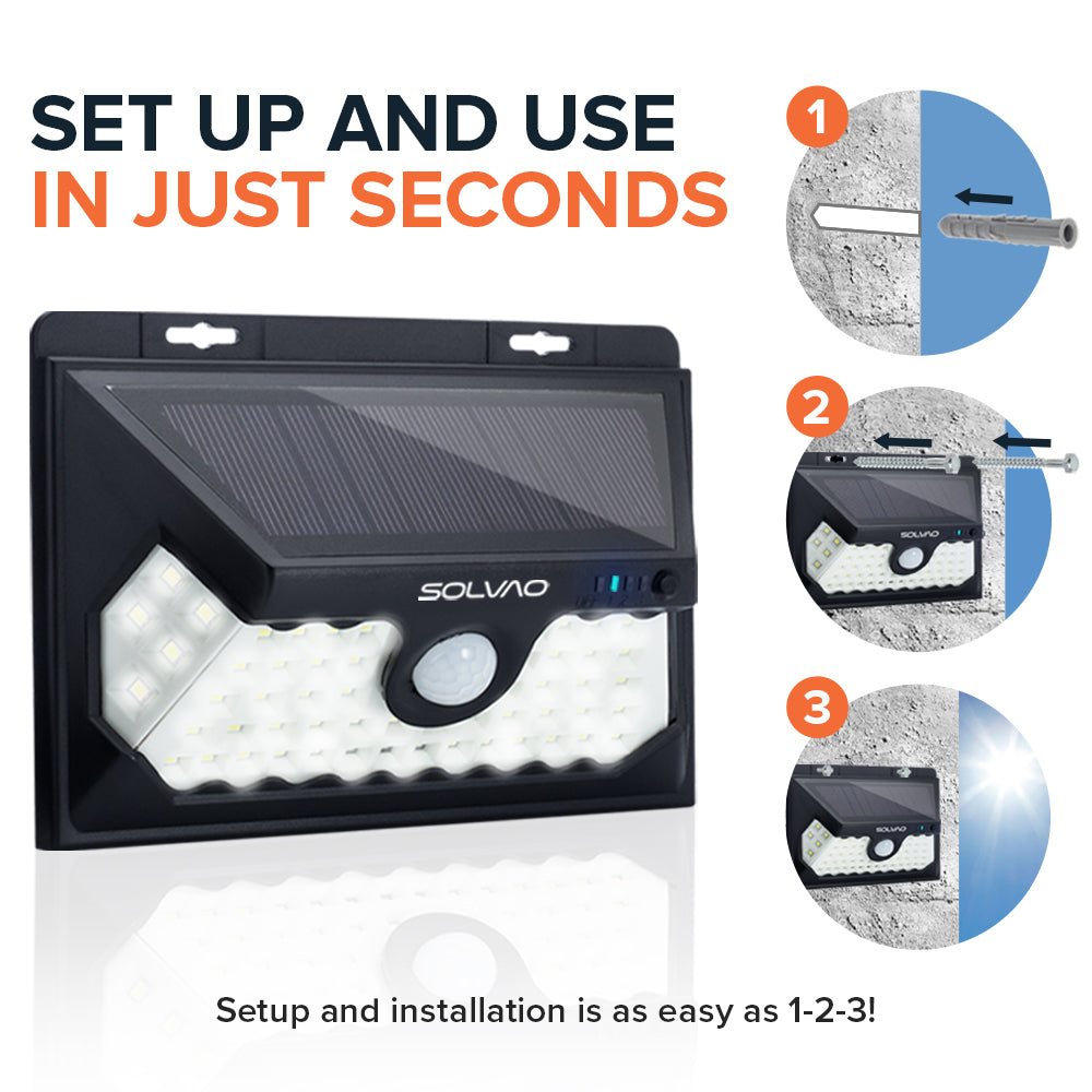 SOLVAO Solar Motion Sensor Light (60 LED)