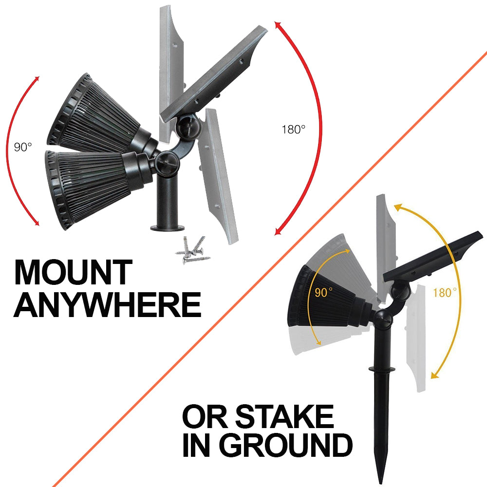 SOLVAO 4 LED Solar Spotlight (Warm White)