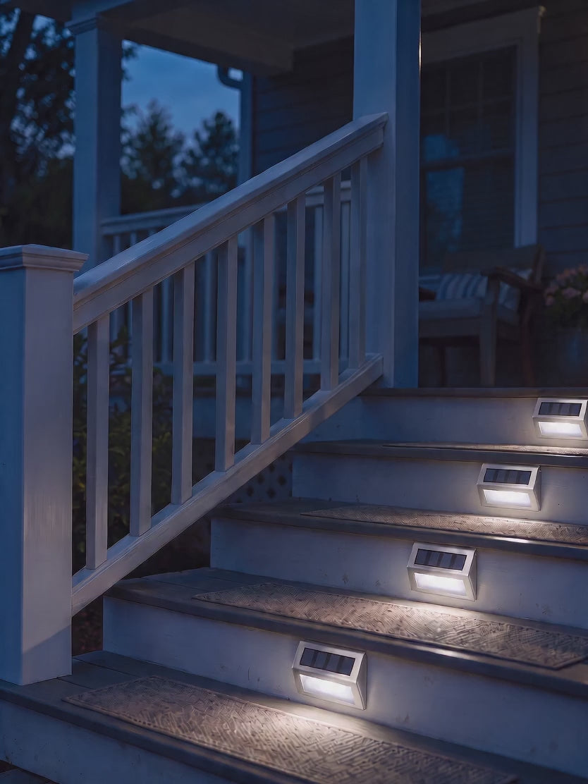 SOLVAO Solar Stair Lights – 6 Pack