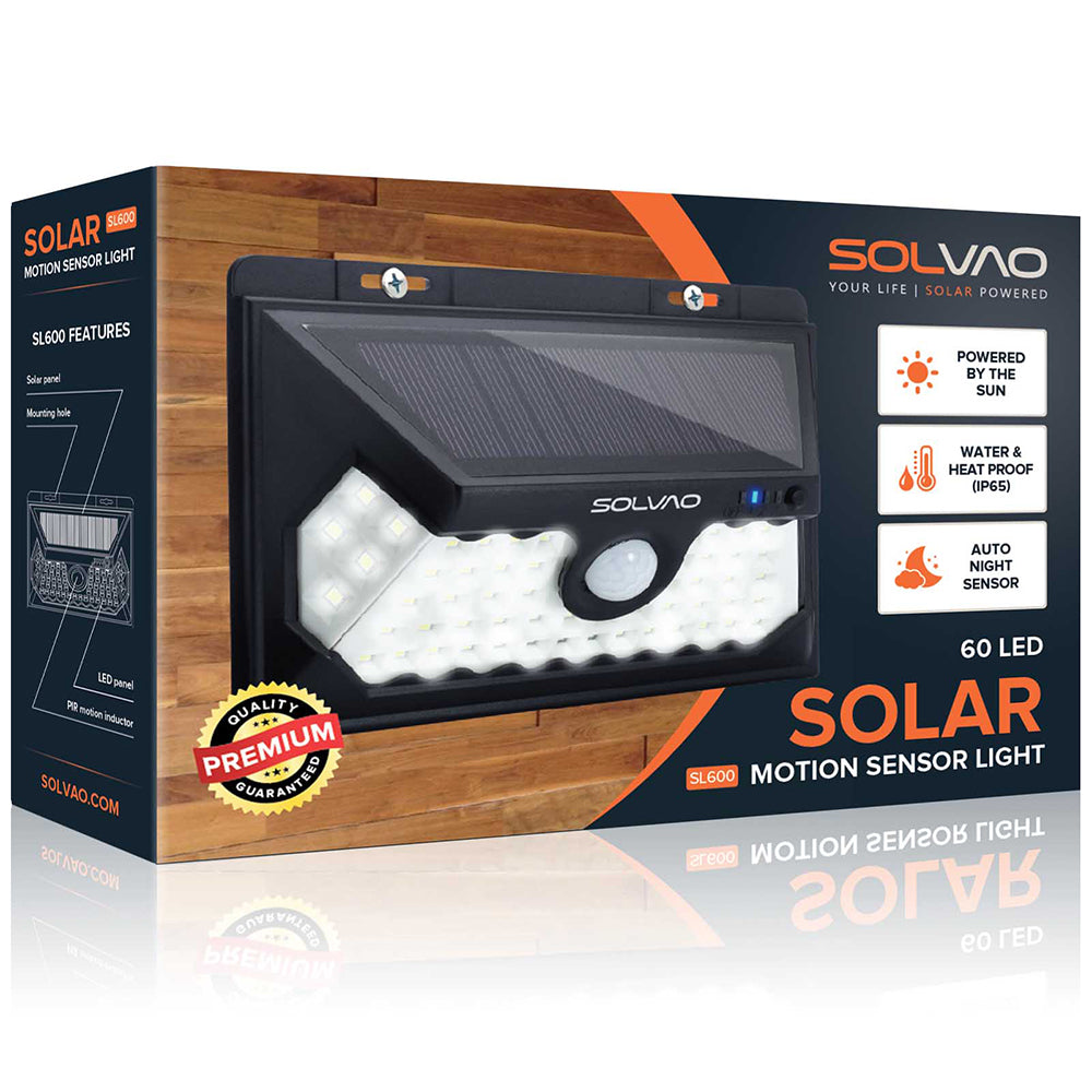 SOLVAO Solar Motion Sensor Light (60 LED)