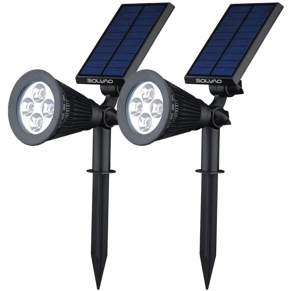 SOLVAO Solar Spotlight (4 LED) - 2 Pack